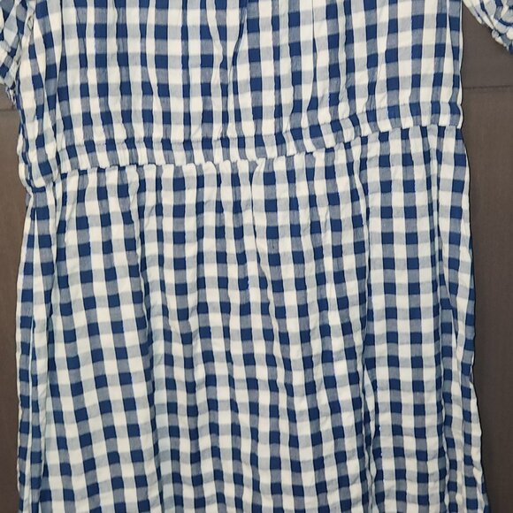 Blue and White Checked Dress - Picture 7 of 7